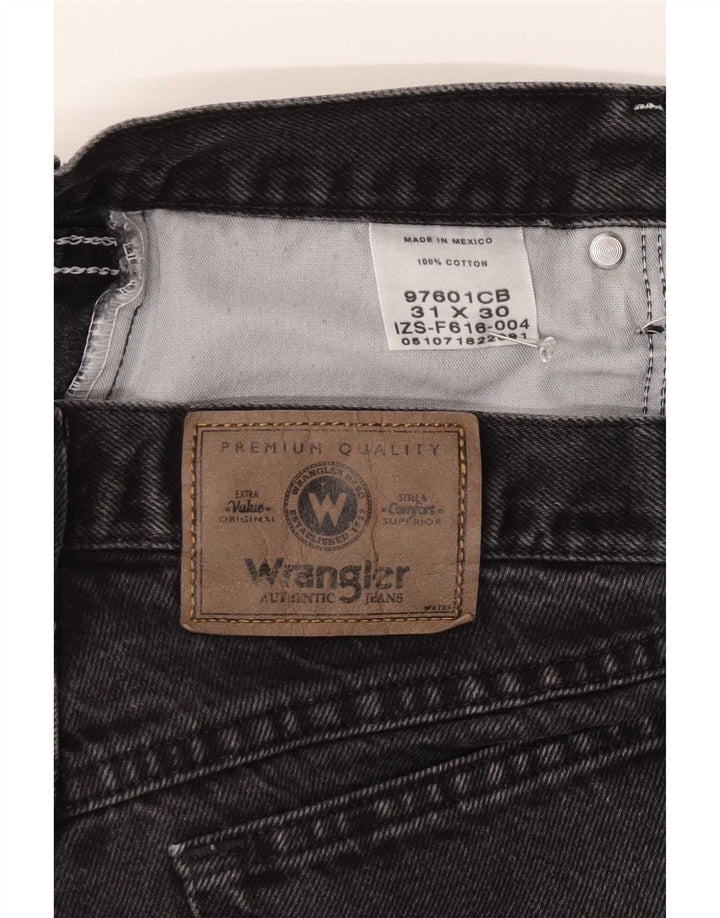 Мужские прямые джинсы Wrangler W31 L30, серый хлопок
