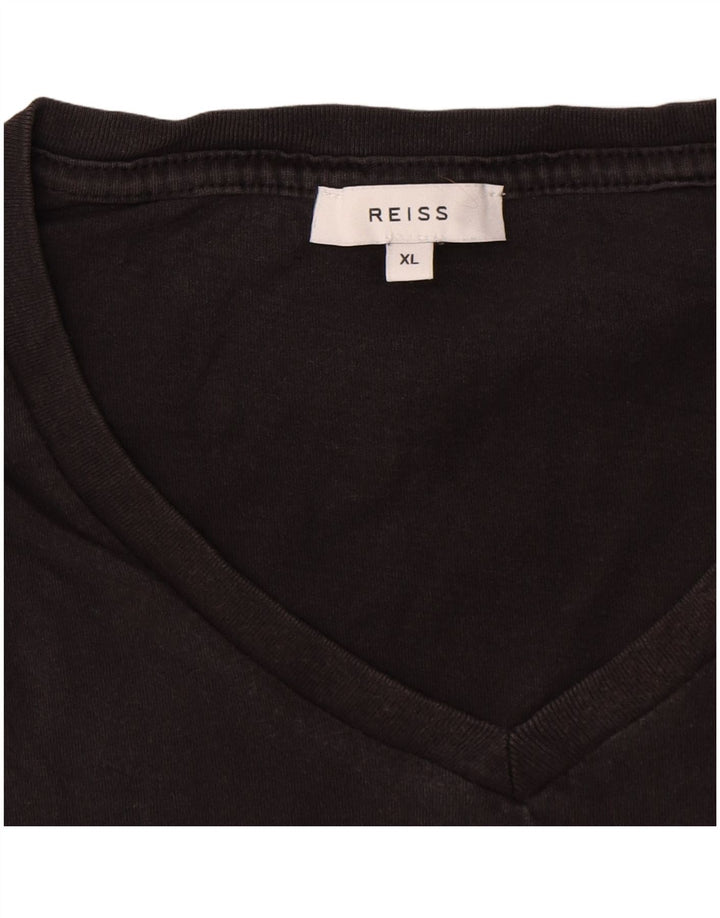 Мужская футболка Reiss Top XL, серый хлопок