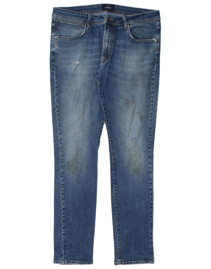 Мужские узкие джинсы Hackett W36 L33, синие, хлопок
