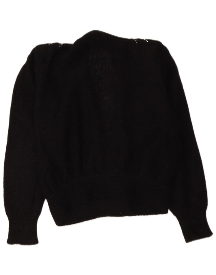 Винтажный женский кардиган-свитер IT 48 XL Черный