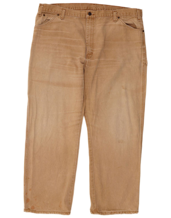Мужские прямые брюки-карго Dickies W42 L30, бежевый хлопок