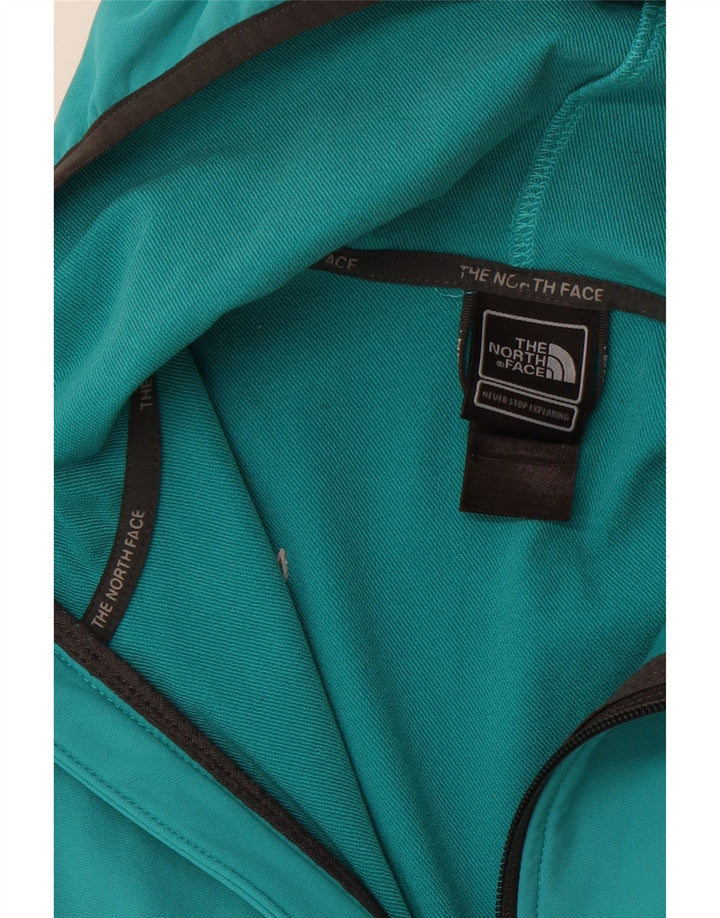 THE NORTH FACE Женский спортивный костюм с капюшоном, верхняя куртка UK 12, средний бирюзовый цвет