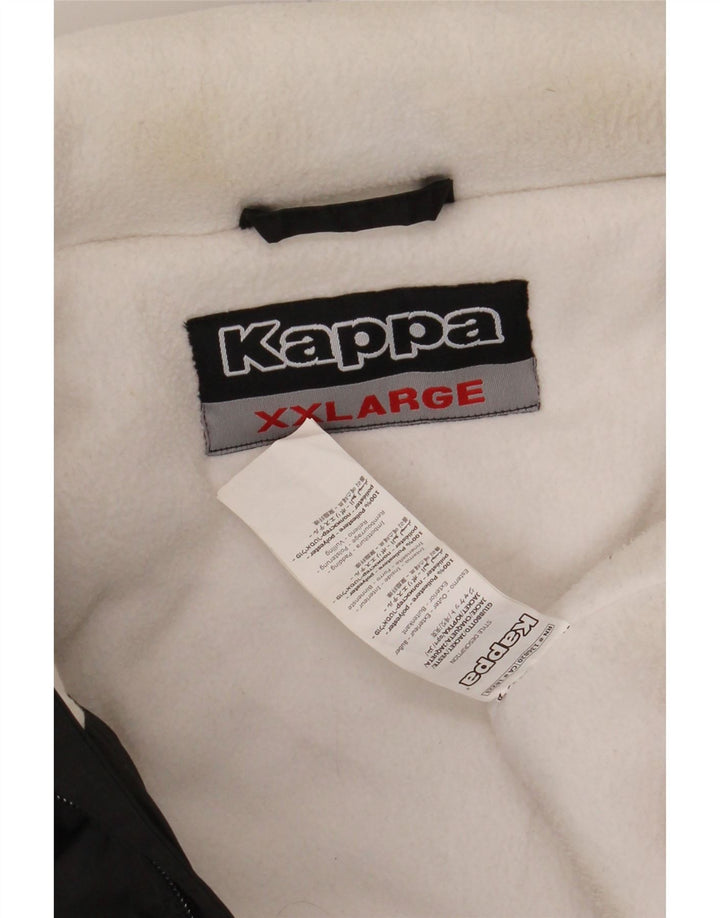 Мужская ветровка KAPPA UK 44 2XL, черный полиэстер