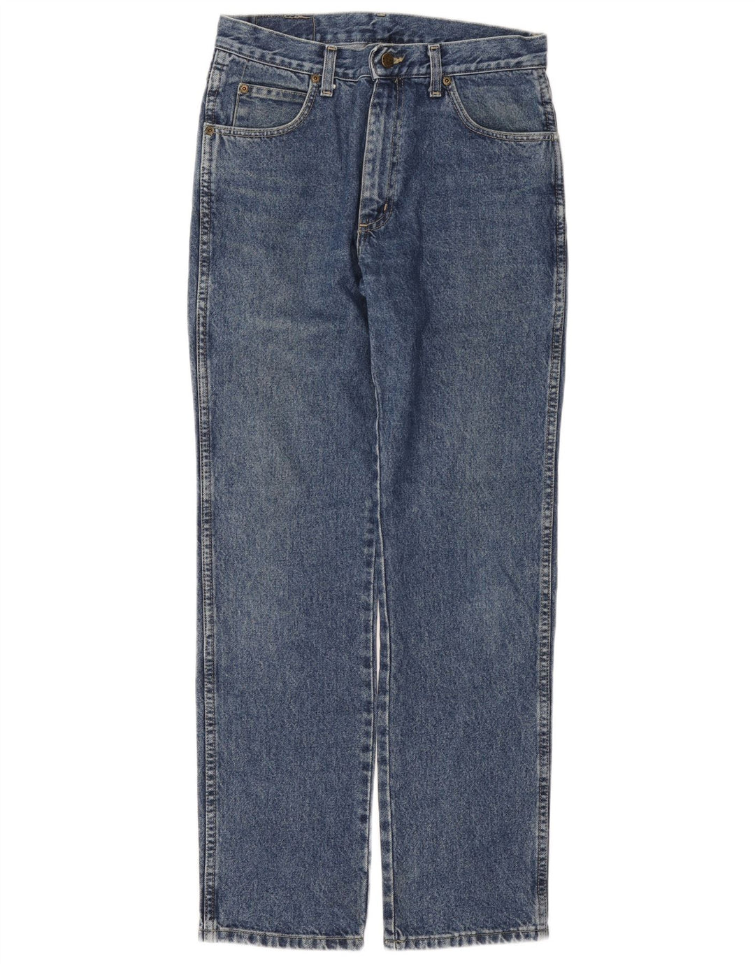 Мужские прямые джинсы WRANGLER стандартного кроя W32 L32, синий хлопок