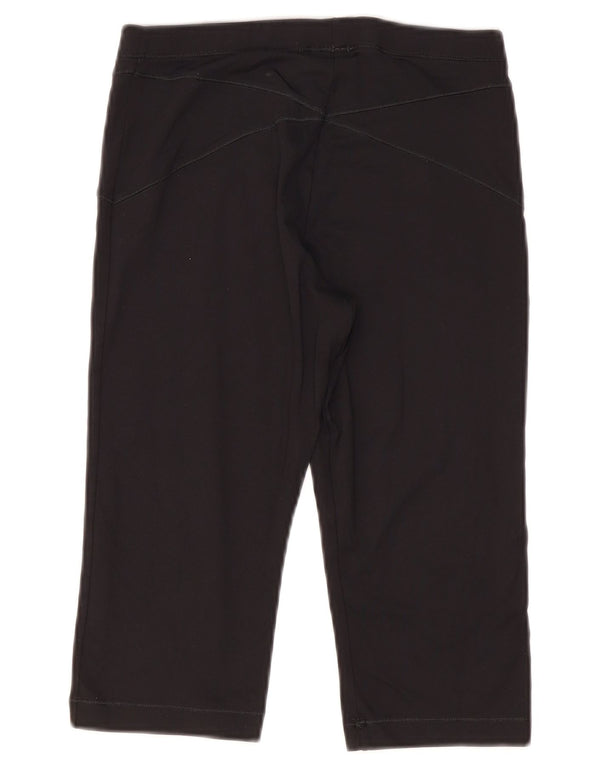 Женские леггинсы-капри Adidas UK 12, средний черный, полиамид