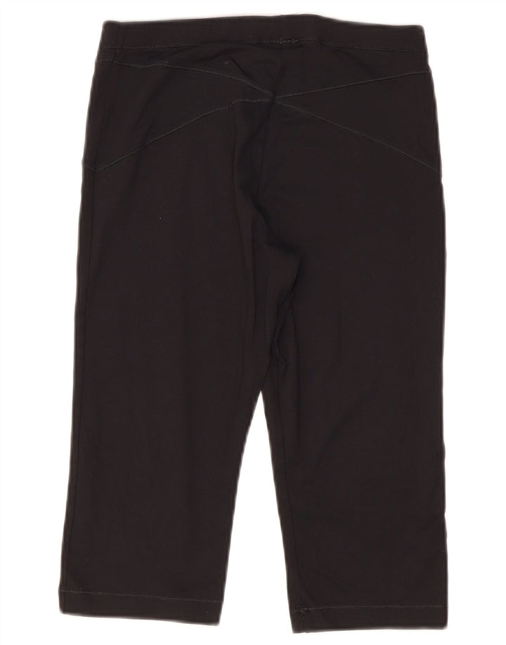 Женские леггинсы-капри Adidas UK 12, средний черный, полиамид