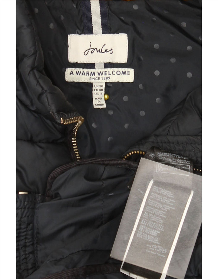 Женский утепленный жилет Joules UK 20 2XL темно-синий из полиэстера
