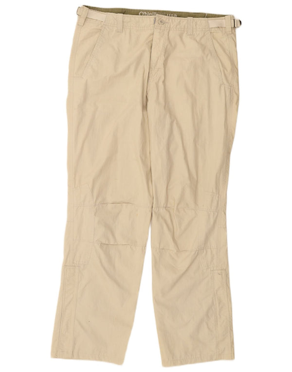 Мужские прямые брюки-чиносы O'NEILL W33 L28 бежевого цвета, хлопок