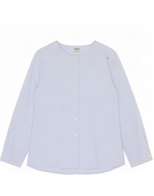 Женская блузка-рубашка Benetton UK 12, средний синий