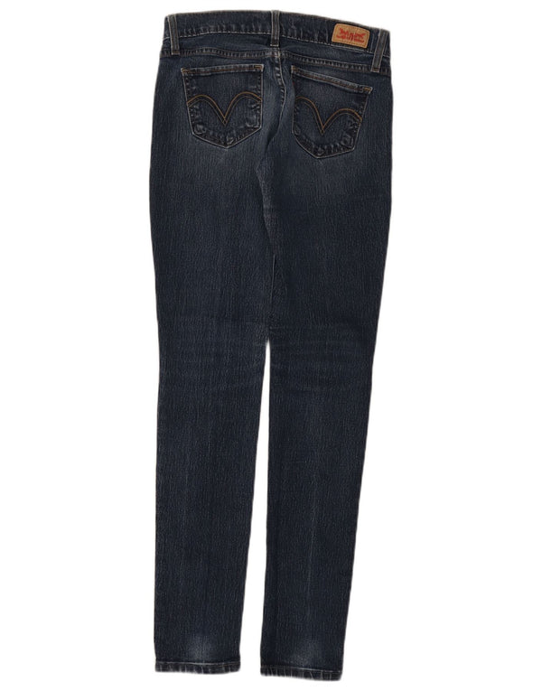 Женские джинсы скинни LEVI'S 524 US 2 2XS W25 L32 Темно-синий хлопок