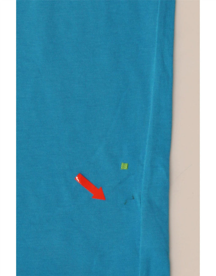 HUGO BOSS Mens Regular Fit Graphic T-Shirt Top Small Blue Cotton Vintage Hugo Boss and Second-Hand Hugo Boss from Messina Hembry 