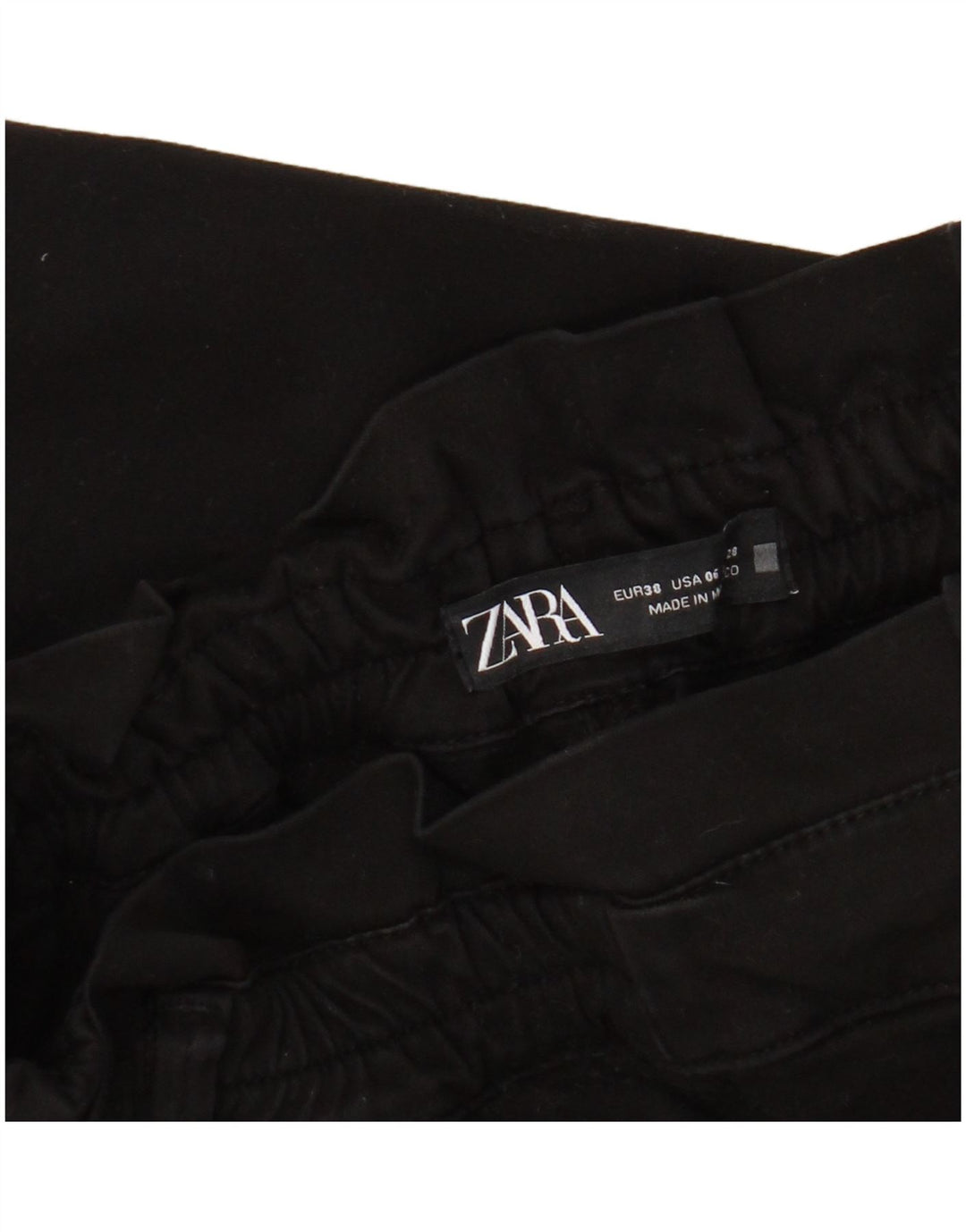 Женские укороченные брюки Zara EU 38 Small W28 L24, черные