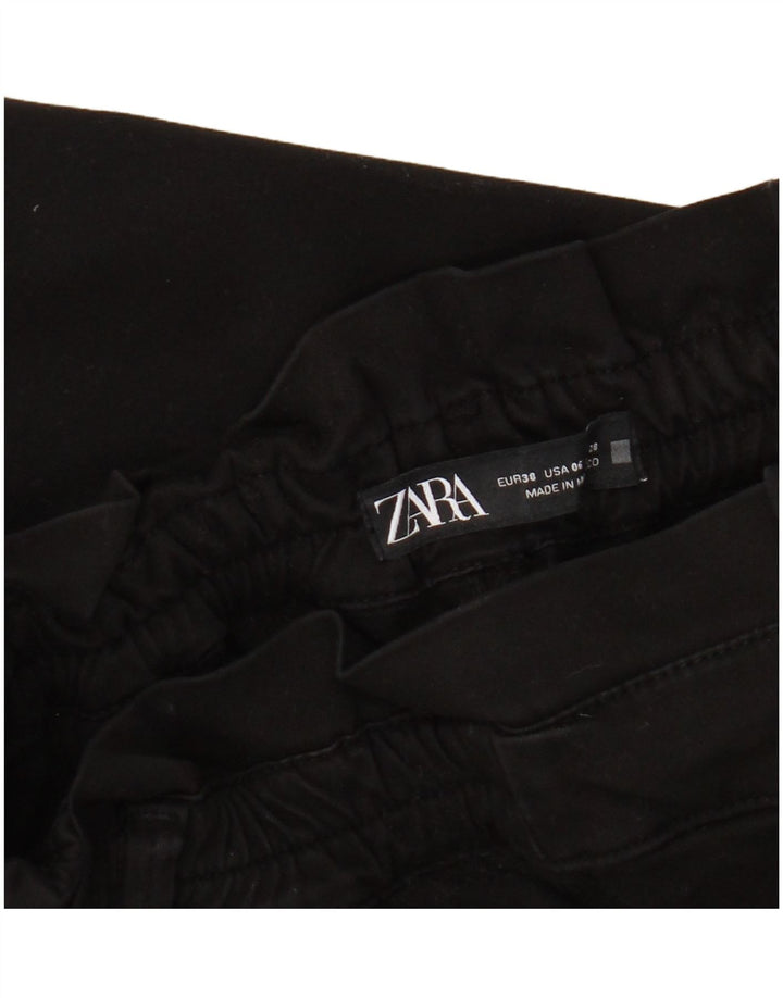 Женские укороченные брюки Zara EU 38 Small W28 L24, черные