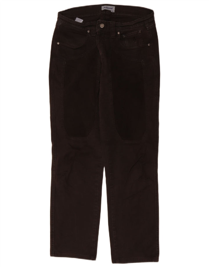 Женские прямые джинсы Jeckerson W32 L29, черный хлопок