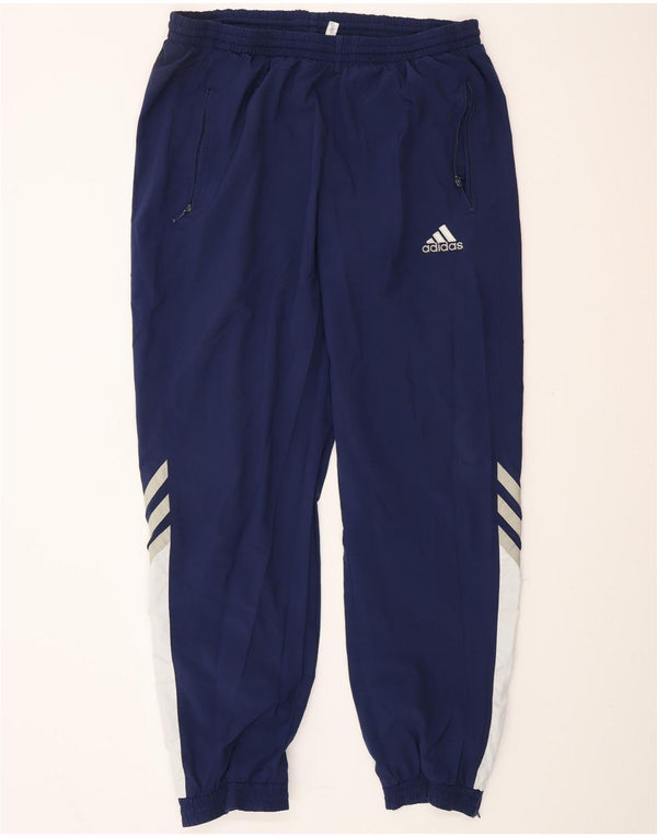 Мужские спортивные брюки ADIDAS Joggers UK 44/46, большой темно-синий полиэстер