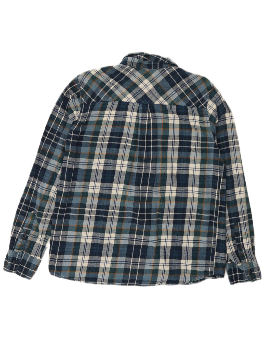 MOUNTAIN WAREHOUSE Мужская фланелевая рубашка большого размера, синяя клетка, хлопок