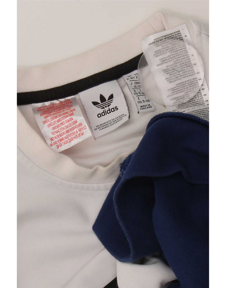 Джемпер с рисунком Adidas для мальчиков 15-16 лет, разноцветный с цветными блоками
