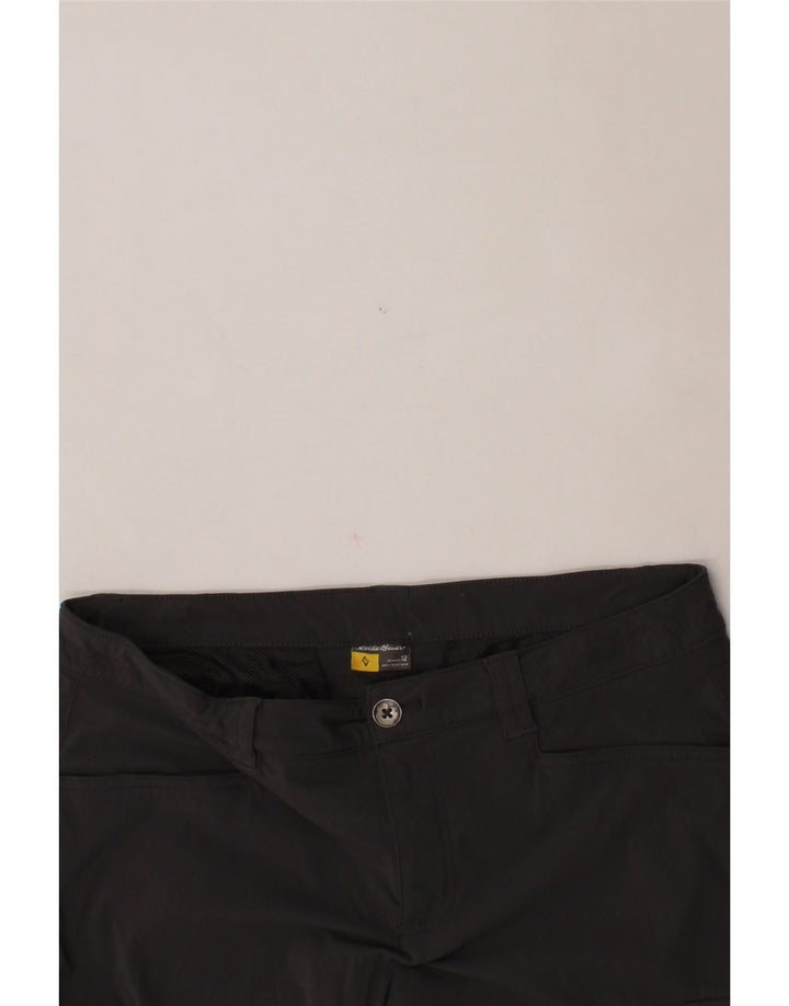 EDDIE BAUER Womens Slim Capri Cargo Trousers US 12 Large W34 L20 Grey Vintage Eddie Bauer and Second-Hand Eddie Bauer from Messina Hembry 
