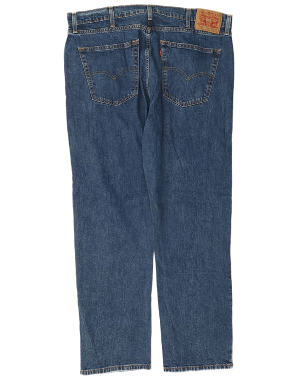 Мужские прямые джинсы Levi's 505 W40 L32 синие, хлопок
