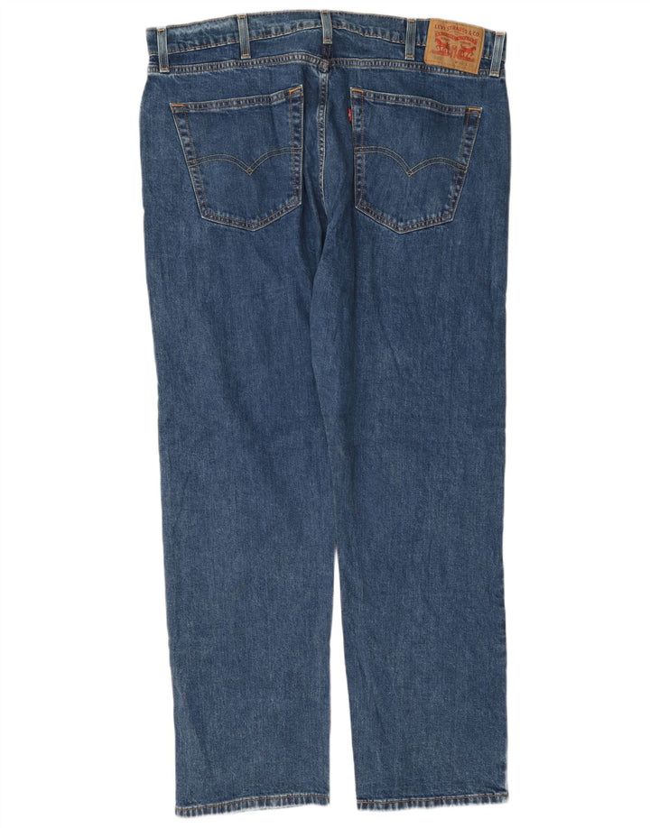 Мужские прямые джинсы Levi's 505 W40 L32 синие, хлопок