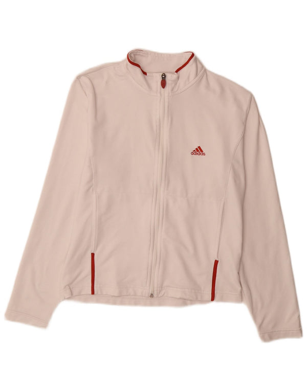 Мужская спортивная куртка Adidas UK 12, средний белый полиэстер