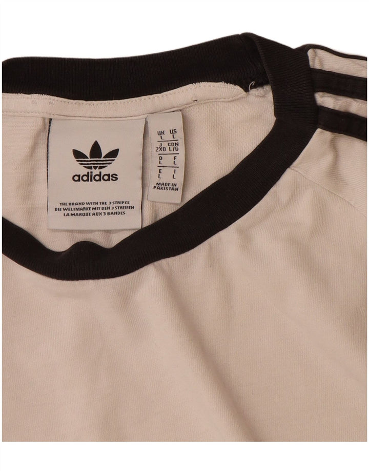 Мужская футболка Adidas Top большого размера из белого хлопка