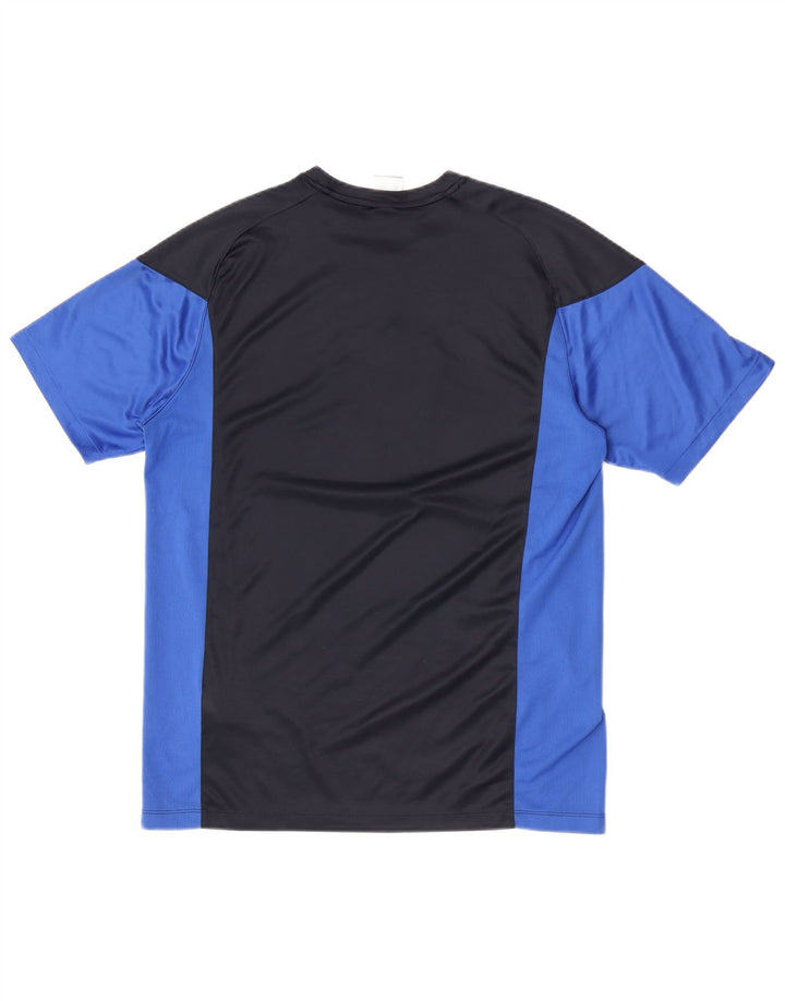 Мужская футболка Nike Dri Fit с графическим рисунком, большой темно-синий полиэстер с цветными блоками
