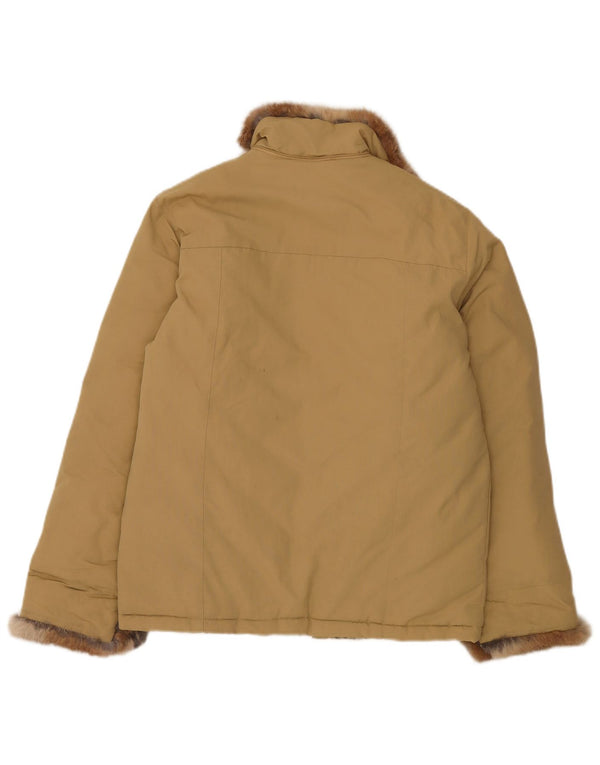 Женская стеганая куртка Woolrich UK 14, средний бежевый нейлон