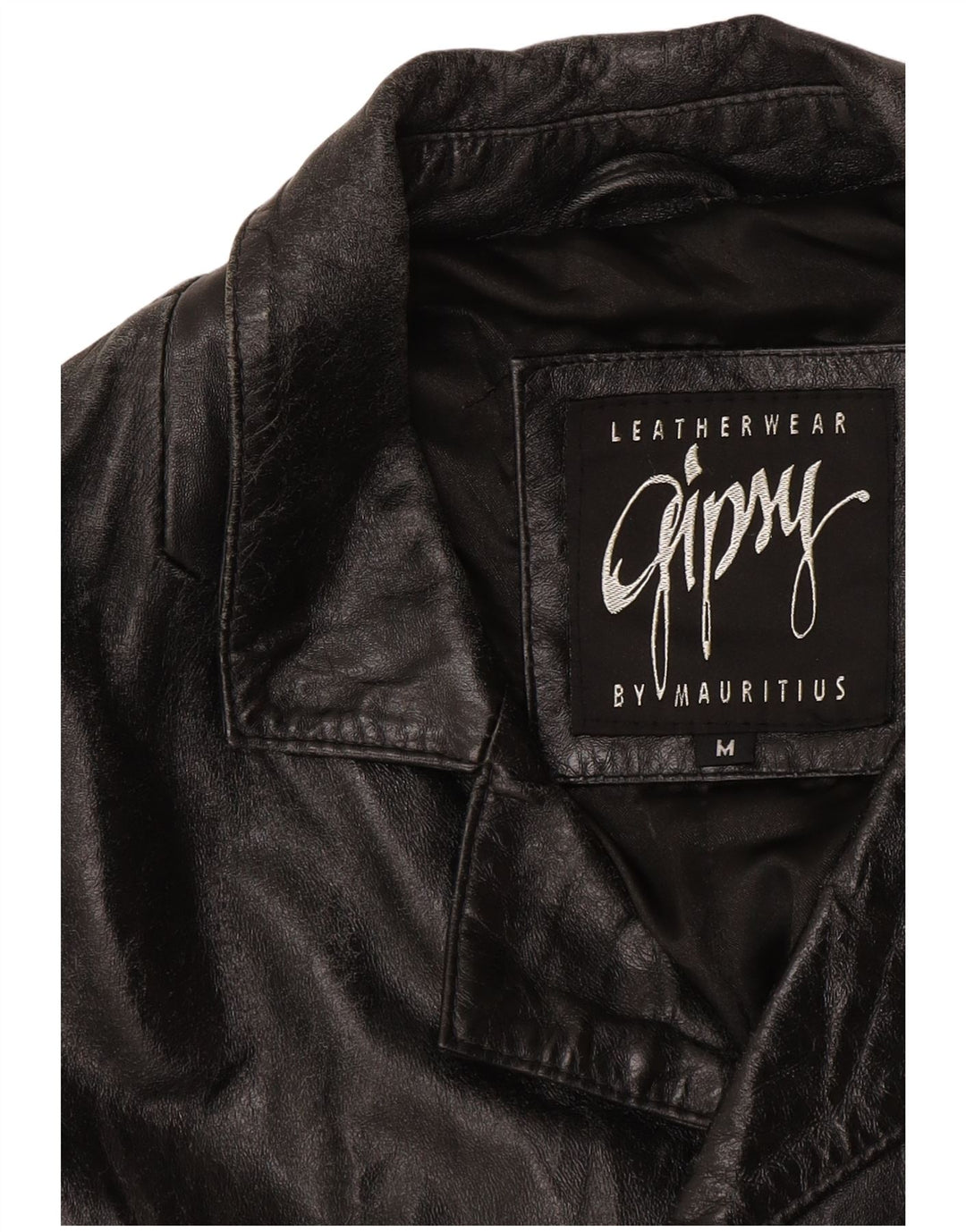 Мужское кожаное пальто Gipsy UK 38 Среднее черное кожаное