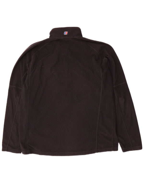 Berghaus Мужской флисовый джемпер с воротником на молнии XL, черный полиэстер