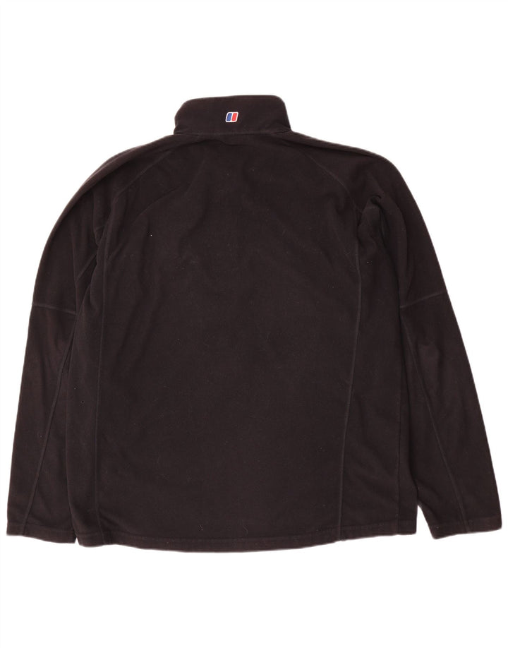 Berghaus Мужской флисовый джемпер с воротником на молнии XL, черный полиэстер