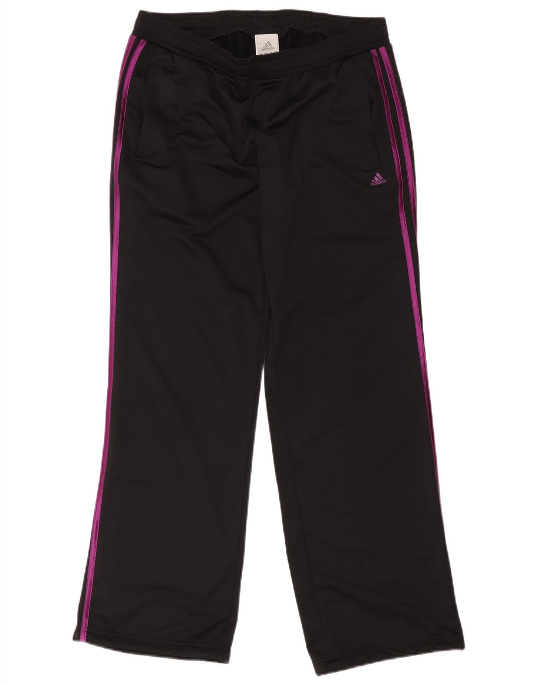 Женские спортивные брюки Adidas UK 12/14, средний черный полиэстер