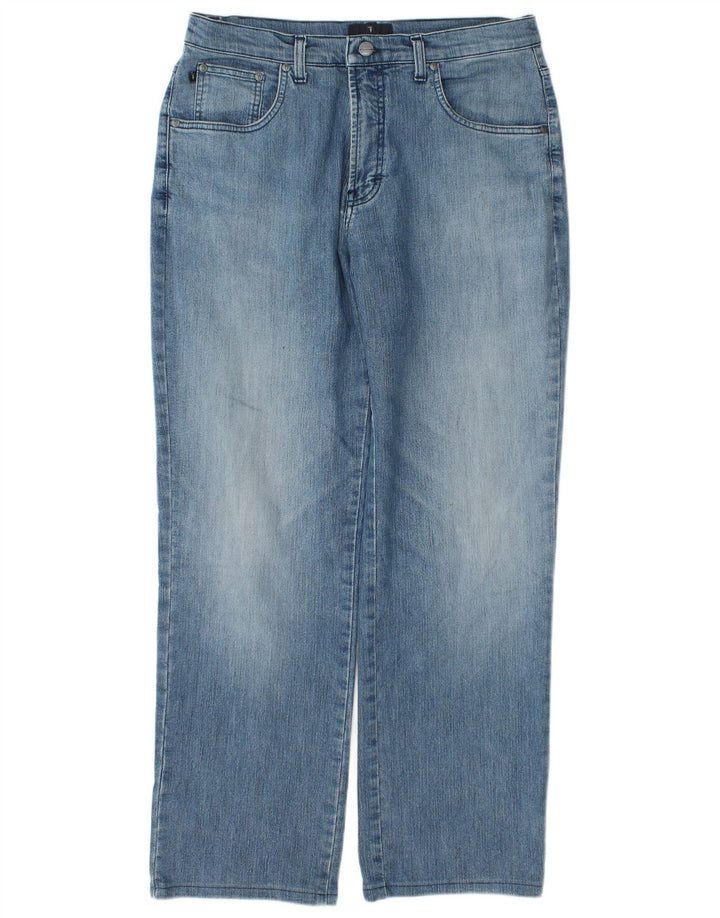 Мужские прямые джинсы Trussardi W32 L30 синие, хлопок