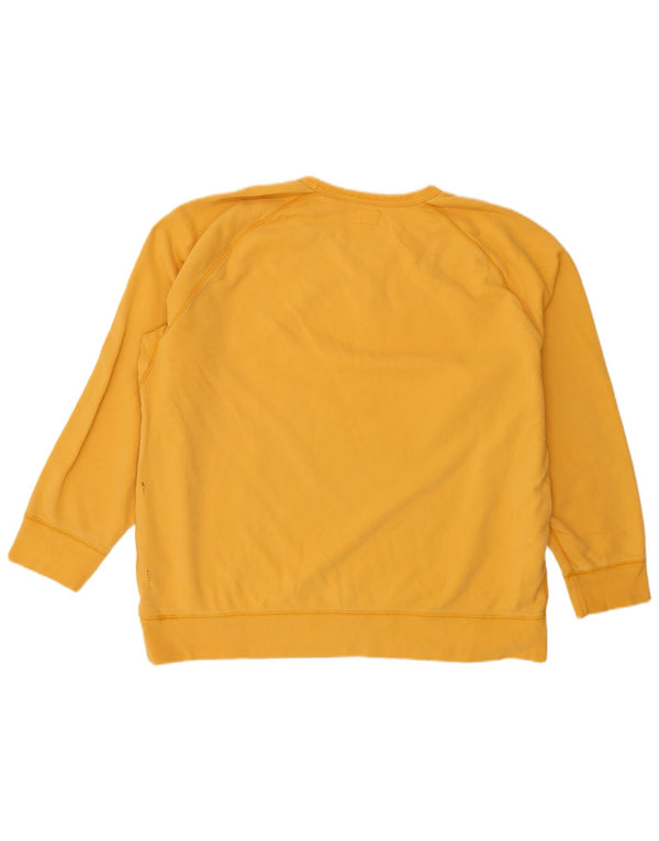 Levi's Womens Oversized Sweatshirt Jumper UK 20 2XL Yellow Cotton