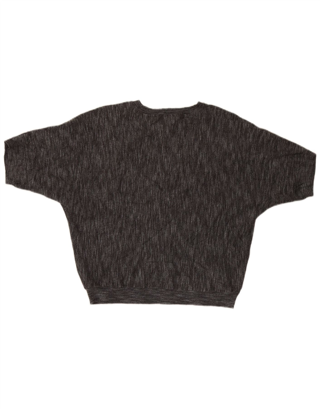 Женский джемпер с короткими рукавами и круглым вырезом Dkny, Великобритания 14, средний серый вискоза