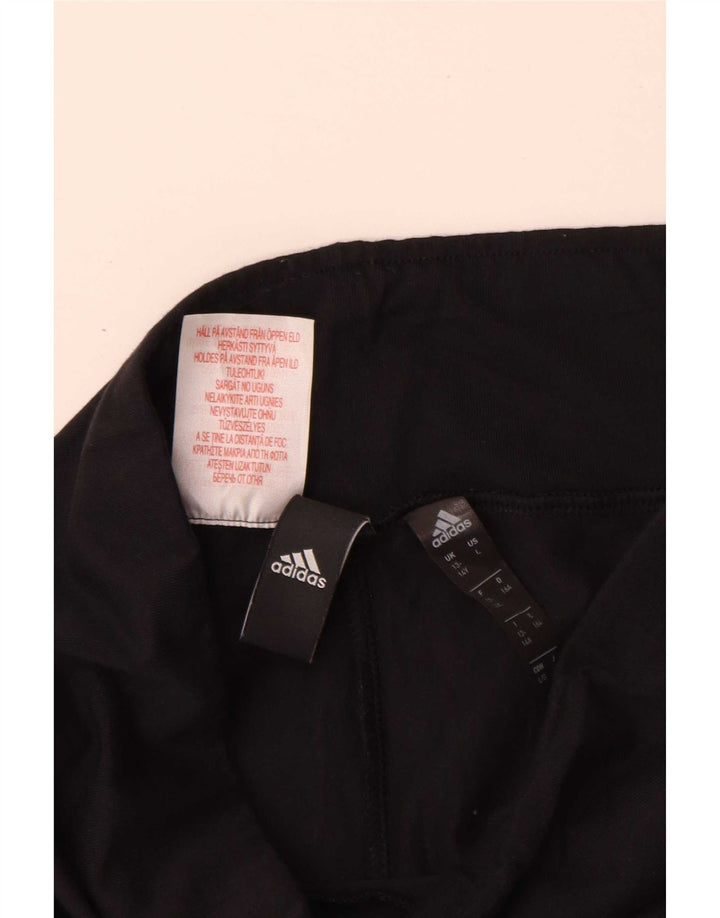 Леггинсы Adidas для девочек 13-14 лет, черные