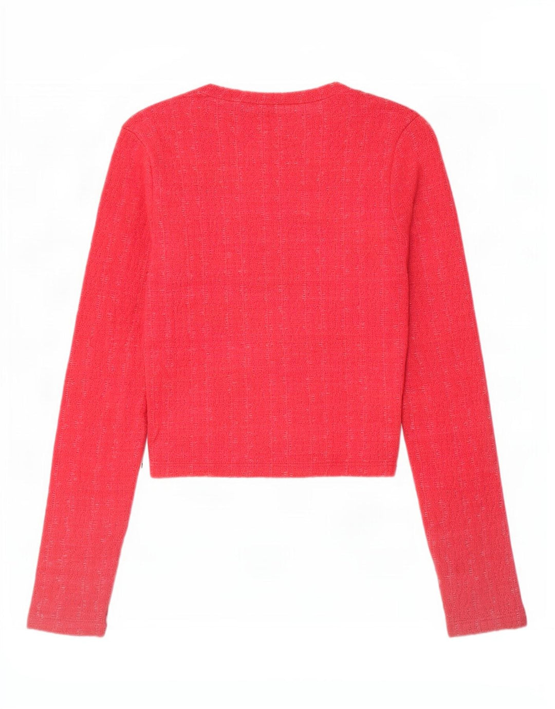 Женский укороченный топ Zara с длинным рукавом UK 10, маленький розовый полиэстер