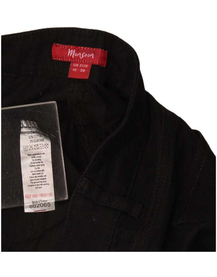 Женские джинсы Bootcut Monsoon UK 10, маленькие W30 L31, черный хлопок