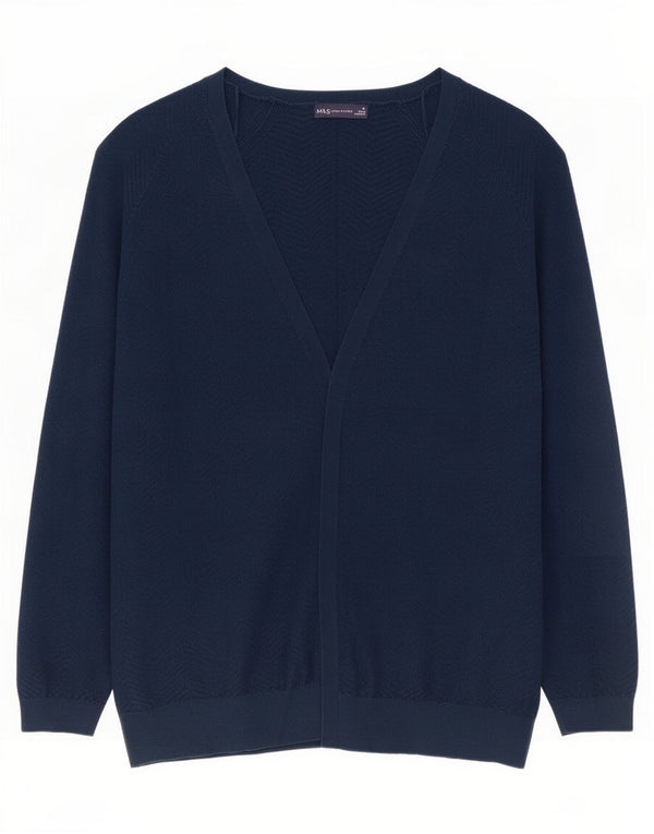Женский свободный кардиган Marks & Spencer UK 18 XL Темно-синий