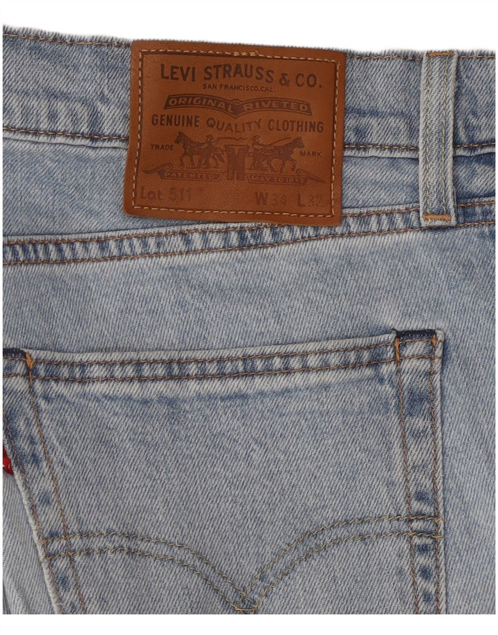 Мужские джинсы LEVI'S 511 Slim W34 L32 Синие