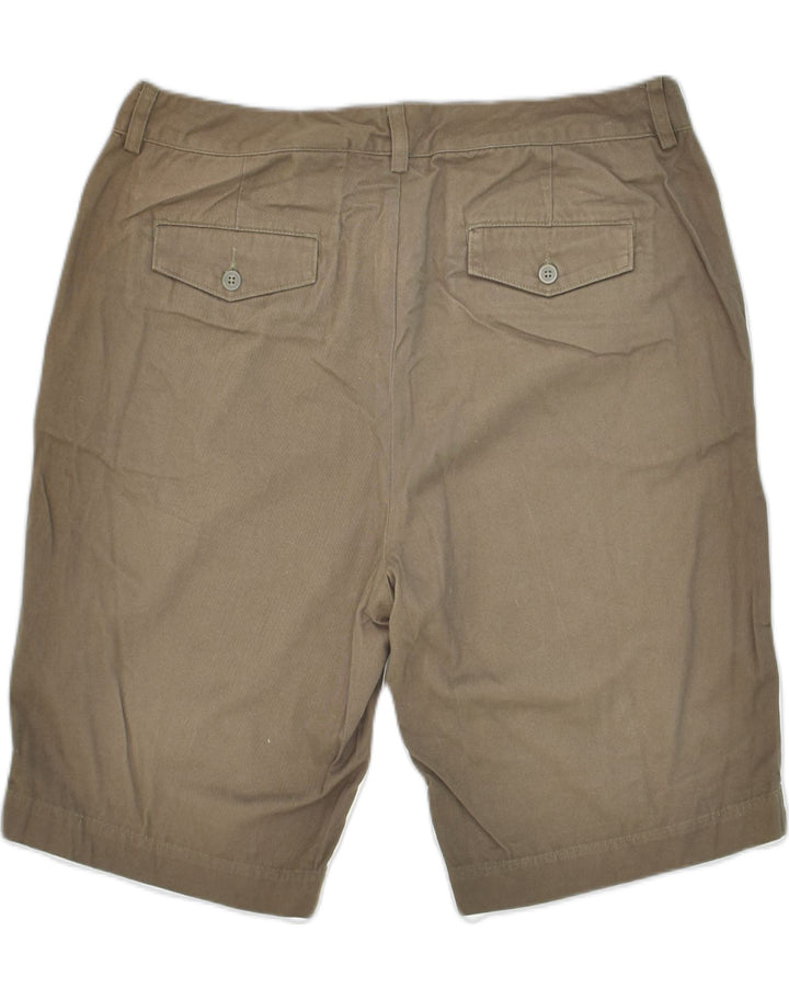 EDDIE BAUER Womens Chino Shorts US 12 XL W34 Brown Cotton | Vintage Eddie Bauer | Thrift | Second-Hand Eddie Bauer | Used Clothing | Messina Hembry 