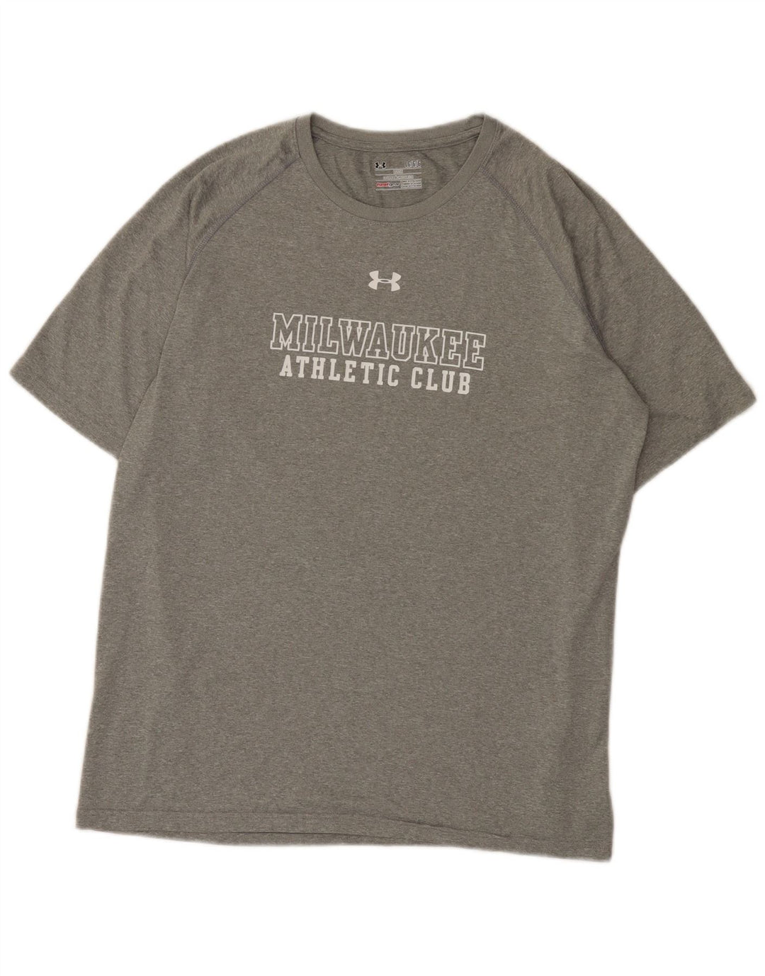 Мужская футболка с рисунком Under Armour Milwaukee, большой серый полиэстер