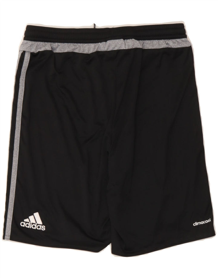 ADIDAS Boys Real Madrid Sport Shorts 13-14 Years Black Polyester Vintage Adidas and Second-Hand Adidas from Messina Hembry 