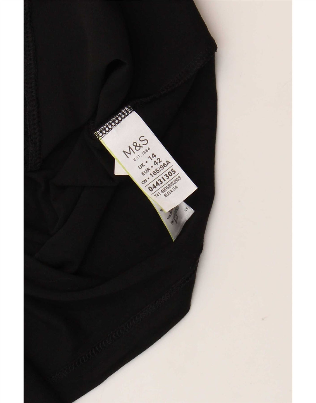 Женская блузка Marks & Spencer Top UK 14, большая черная вискоза