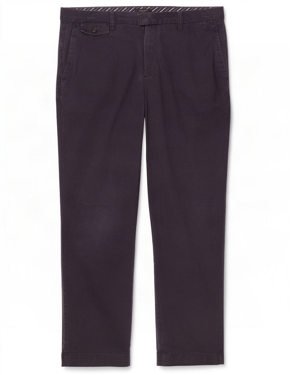 Мужские прямые костюмные брюки Ted Baker W36 L30 темно-синие, хлопок