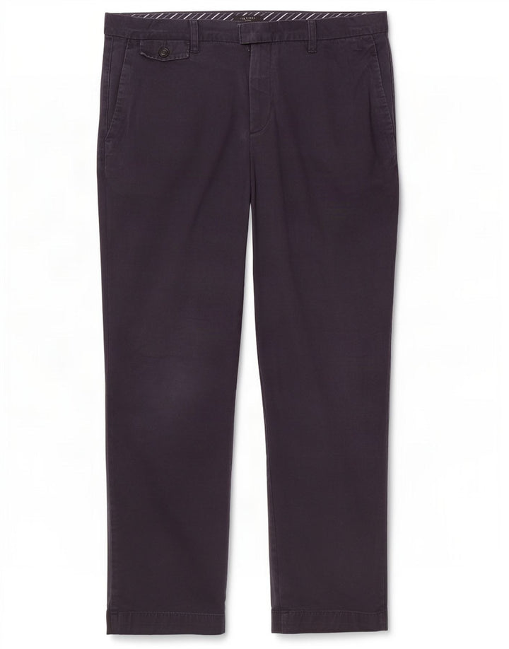 Мужские прямые костюмные брюки Ted Baker W36 L30 темно-синие, хлопок