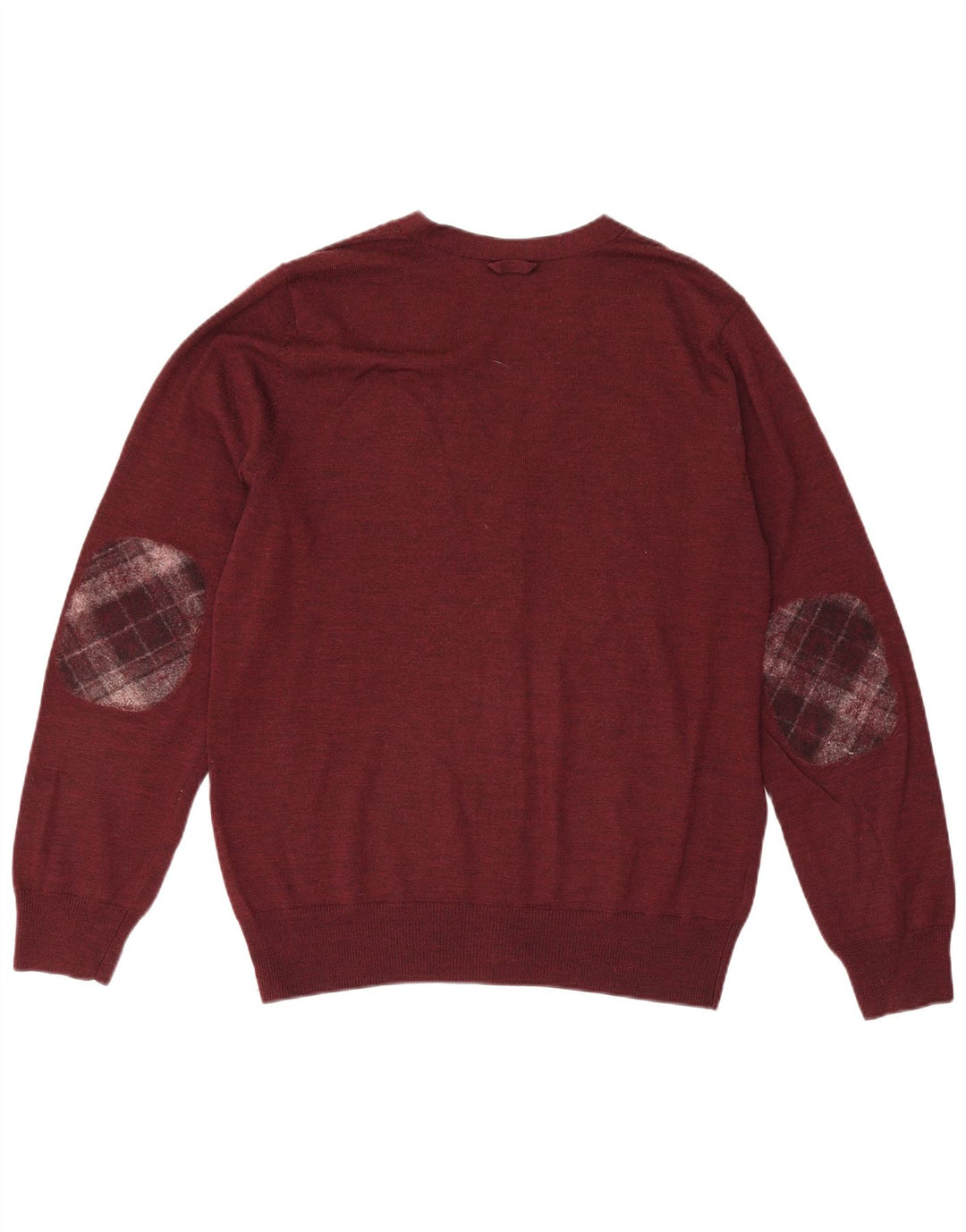 Мужской кардиган Fred Perry, средний бордовый шерстяной свитер