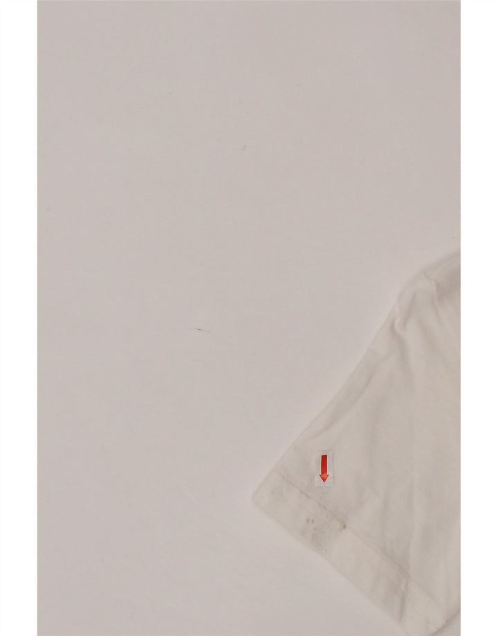 Футболка с рисунком PUMA для мальчиков, топ 9–10 лет, белый хлопок