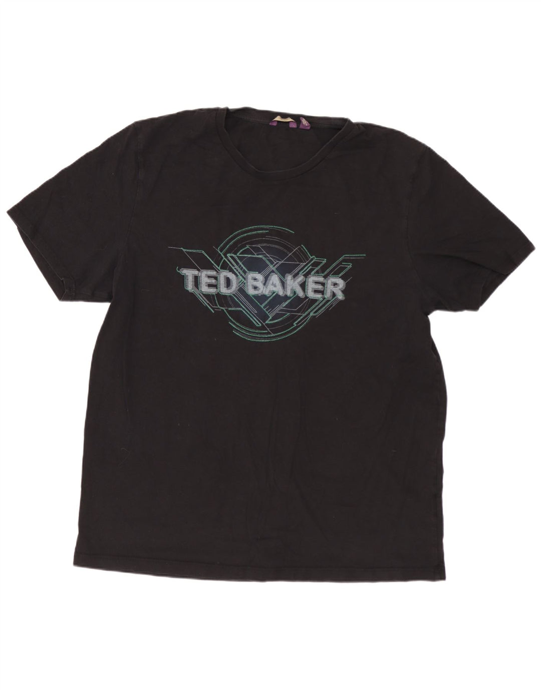 Мужская футболка с рисунком TED BAKER, размер 6, 2XL, черная