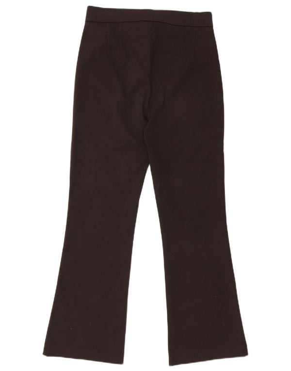 Женские повседневные брюки Zara Bootcut, маленькие, черные, хлопковые, W26 L25